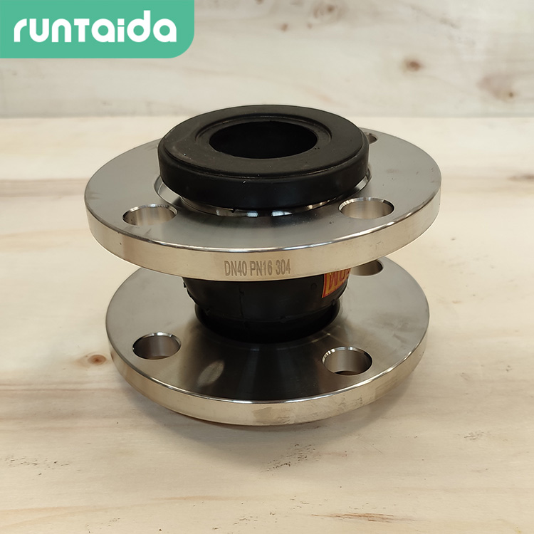 潤泰達-DN100橡膠接頭管道減震器避震喉（hóu）橡膠（jiāo）柔性接頭